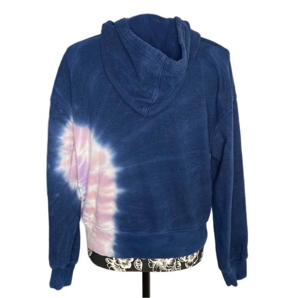 Wildfox Ombre Tie dye Hoodie Sweatshirt Blue Pink Purple Green - Picture 3 of 10